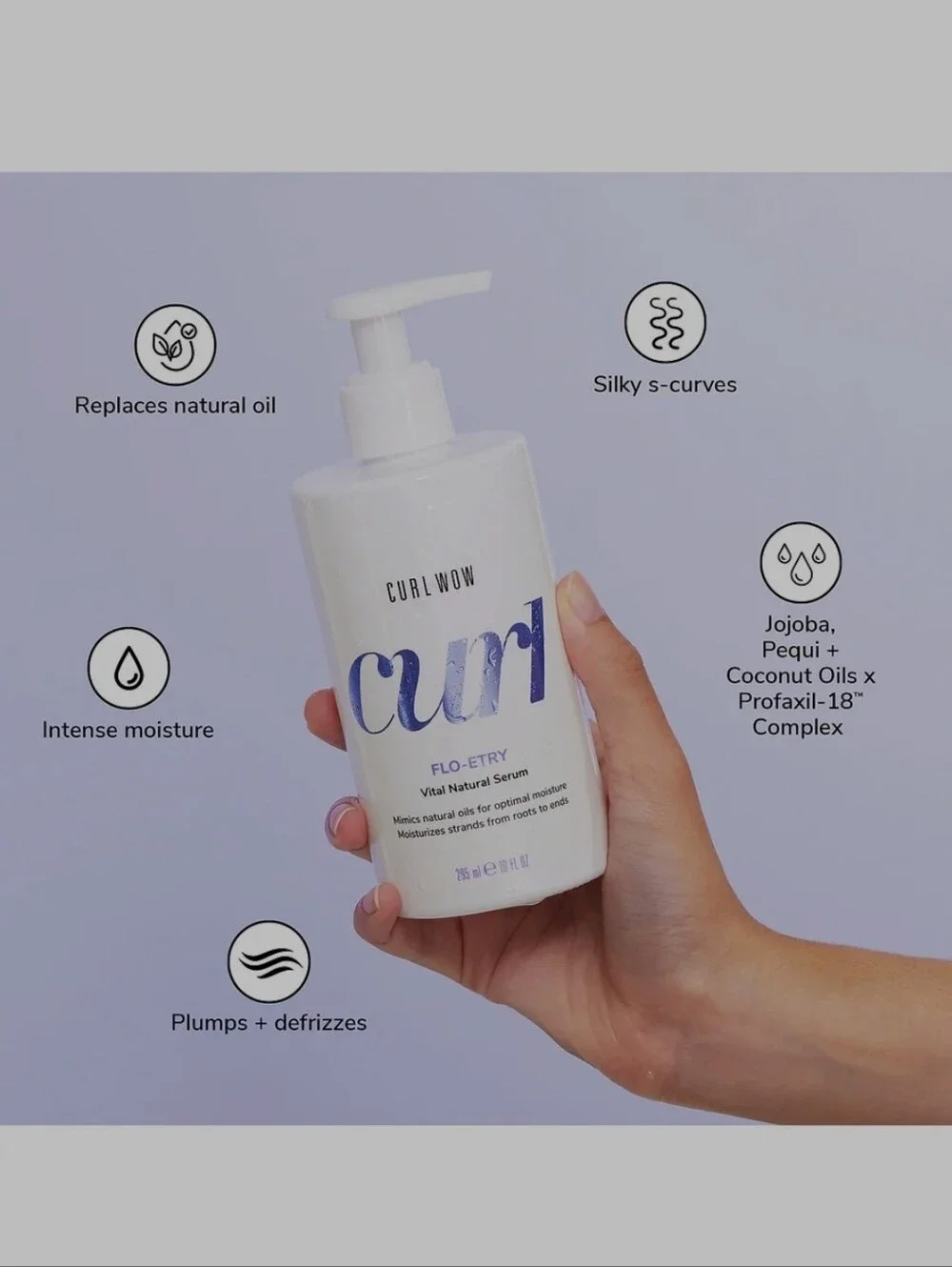 2 Color Wow Curl Wow Flo-etry Vital Natural Serum 295 ML